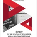 REPORT ON THE SITUATION OF RESPECT FOR HUMAN RIGHTS AND FREEDOMS IN ALBANIA cover